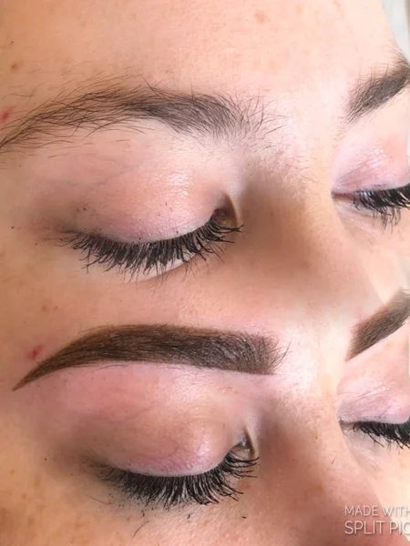 photo of brow fill in Ombré