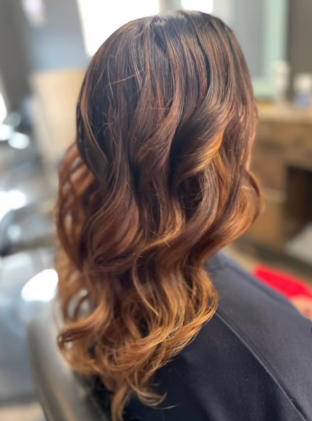 loose spiral curls for thicker looking thicker hair